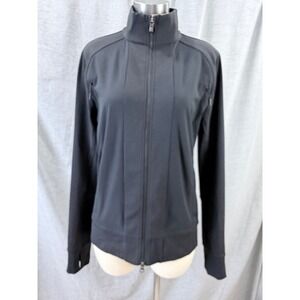 Lululemon Tactic Jacket Black Full Zip Mock Neck Luon Warpstreme Size S